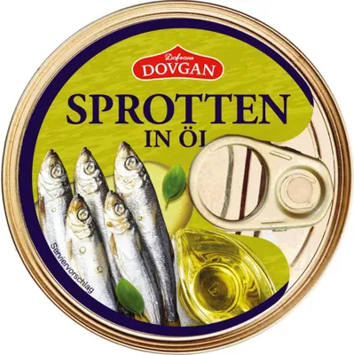Produktbild von DOVGAN Kilka Sprotten ungebraten in Öl 240g