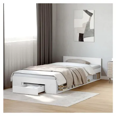 Produktbild von Bettgestell mit Schublade ohne Matratze in Weiß 90x200 cm