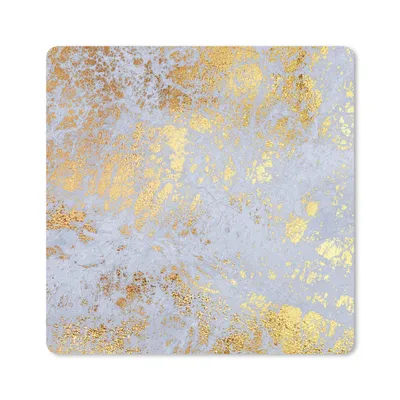 Obrázok produktu pre Podložka pod myš - Mramor - zlatý - sivý - 30x30cm - Rohožka pod myš