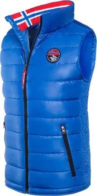 Produktbild von Nebulus Weste GLOSSAR Herren, warme Outdoor-Jacke, mit langem Full-Zip Reißverschluss, Q928 - Herren, kobaltblau, M