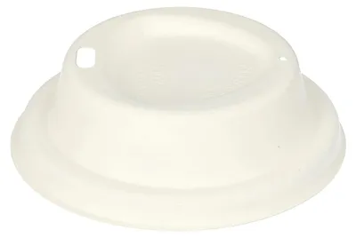 Produktbild von 1000x Domdeckel für Heißgetränke aus Zuckerrohr "pure" Ø 80mm