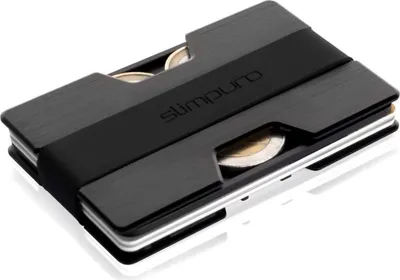 Produktbild von NANO Slim Wallet Geldbörse extra-flach 12 Karten Münzfach Aluminium