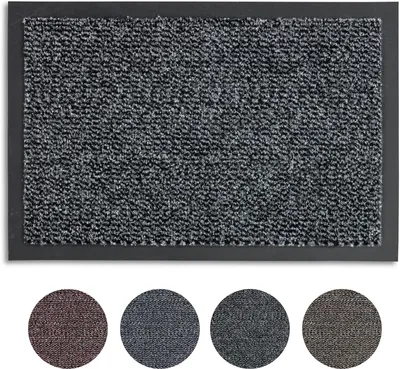 Immagine prodotto di Deurmat – Tappetino per l'ingresso, assorbe sporco e umidità – Uso interno – 80 x 120 cm – Grigio antracite
