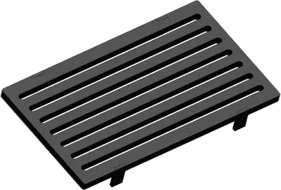 Produktbild von Eckiger Kaminrost/Ascherost 280 x 160 x 10 mm für Eurotherm Kaminöfen