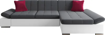 Produktbild von MIRJAN24 Ecksofa Malwi mit Regulierbare Armlehnen Eckcouch mit Schlaffunktion und Bettkasten, L-Form Sofa vom Hersteller (Soft 017 + Kronos 22 + Kronos 02, Ecksofa: Rechts)