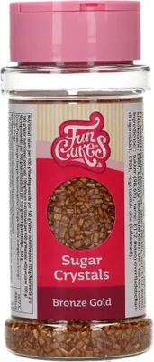 Obrázek produktu pro FunCakes Cukrové krystaly / Zuckerkristalle Bronzová zlatá 80 g