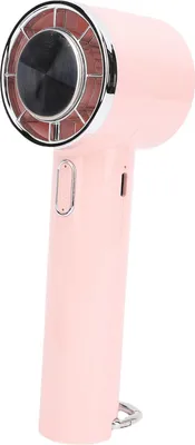 Produktbild von Tragbarer Handventilator 5 Geschwindigkeiten Halbleiterkühlung USB Wiederaufladbarer Mini-Handventilator mit 2000mAh Batterie für Outdoor Reisen Rosa