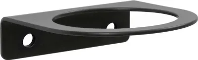 Produktbild von Natural Goods Berlin HALTER FLOAT, Design Wandhalterung aus Stahl für Zahnputzbecher oder Teelicht-, Kerzenhalter sowie Halterung für Dekoration, Schwarz, 1 Stück