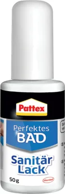 Produktbild von Pattex perfektes Bad Sanitär Lack, Blisterkarte, weiß, 1x50g