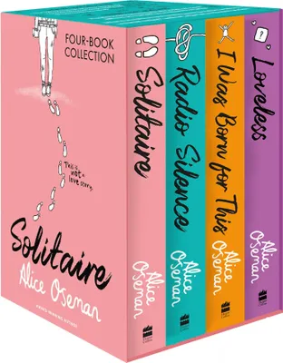 Produktbild von Alice Oseman Four-Book Collection Box Set (Solitaire, Radio Silence, I Was Born For This, Loveless)