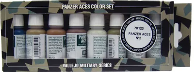 Vallejo 17ml Panzer Aces Set No2 Wood, Leather, Canvas, Mud Airbrush 570123