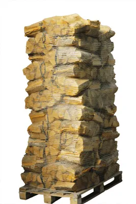 Produktbild von 88 Netze kammergetrocknetes gespalten Esche Brennholz 25cm