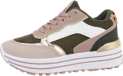Produktbild von Ital-Design Damen Freizeitschuhe  Wildlederoptik, Lederoptik Sneakers Low 85743911 Grün Gr.  37