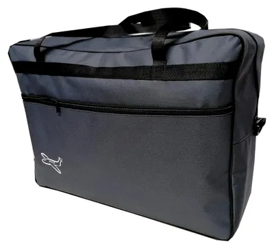 Produktbild von Handgepäck Tasche 55x40x20 cm – Robuste Bordtasche für Flugreisen, Cabin Bag für verschiedene Airlines – Reisetasche (Grau)