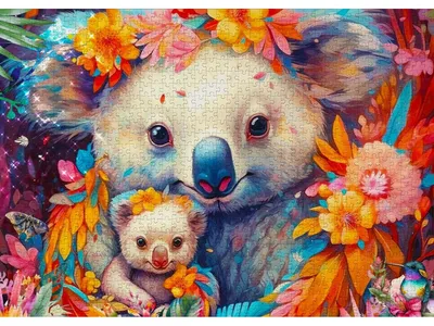 Productafbeelding van ENJOY Puzzel Knuffelbeer met Koala, 1000 stukjes