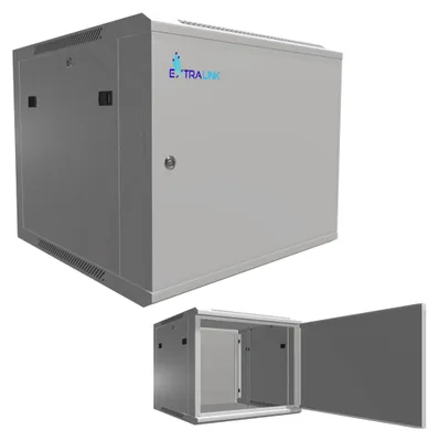 Produktbild von Extralink Netzwerkschrank 19 Zoll 9HE 600x600 Grau