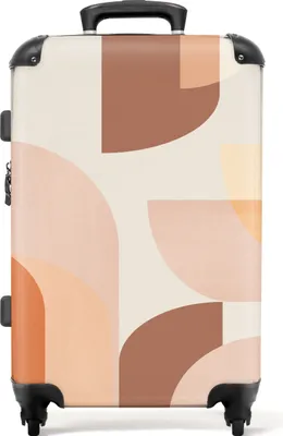 Produktbild von NoBoringSuitcases.com® Großer Koffer - Muster - Kunst - Farben - Abstrakt - Kombinationsschloss TSA - Hartschalen Trolley 4 Rollen - 72 liter - Reisekoffer - 66 cmKoffer Mittelgroß 67x43x25 cm, 72L,
