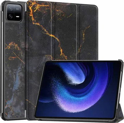Productafbeelding van imoshion Design Trifold Bookcase voor de Xiaomi Pad 6 / 6 Pro - Black Marble