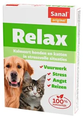 Produktbild von Sanal Dog / Cat Relax Kalmeringstablet