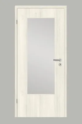Produktbild von Pertura Zimmertür Yori CPL Berglärche aufrecht 73,5x198,5 cm Links mit Lichtausschnitt G3 (ohne Glas)