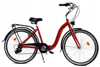 Zdjęcie produktu dla Rower Dallas Składak Alu 26″ 7spd – czerwony z czarnym
