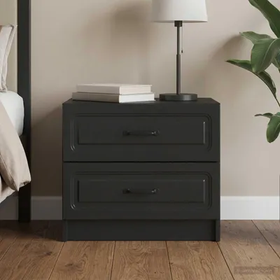 Imagen del producto de vidaXL Mesita de noche, color , 62 x 34,5 x 44,5 cm, fabricada en material de madera