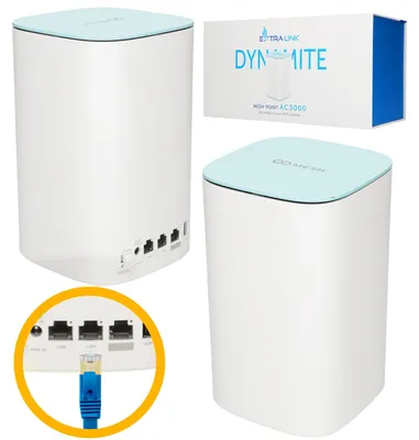 Immagine prodotto di Extralink Dynamite C31 router wireless mesh modulo di espansione rete AC3000 MU-MIMO, sistema WiFi domestico mesh