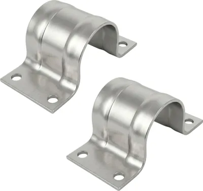 Produktbild von 2x PremiumX Mastschelle 48-50 mm Durchmesser Stahl verzinkt Antennen Mast Befestigung