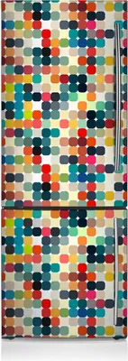 Produktbild von Kühlschrankfolie Aufkleber Kühlschrankmagnete Dekoration Kühlschrankfolie 70x190 cm - Geometrisches Muster
