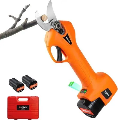 Image de Lot de 2 sécateurs électriques - Sécateurs à batterie avec moteur sans balais et diamètre de coupe de 25 mm