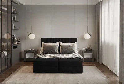 Obrázek produktu pro Americká postel 160x200 TORINA 2 - černá