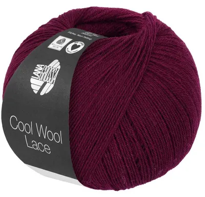 Produktbild von Lana Grossa - Cool Wool Lace 0060 bordeaux