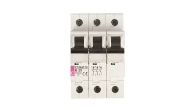 Produktbild von Leitungsschutzschalter 3P B 25A 10kA AC ETIMAT10 002125718