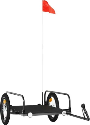 Produktbild von vidaXL Fahrradanhänger Schwarz 126x63x34 cm Eisen