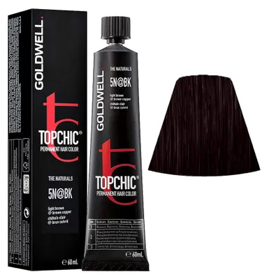 Produktbild von Goldwell Topchic Elumenated, Braun, 5N@BK, Light Brown Elumenated Brown Copper, Unisex, 60 ml, Alle Haare