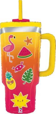 Produktbild von 33" Folienballon Sommer Trinkbecher | 84 cm