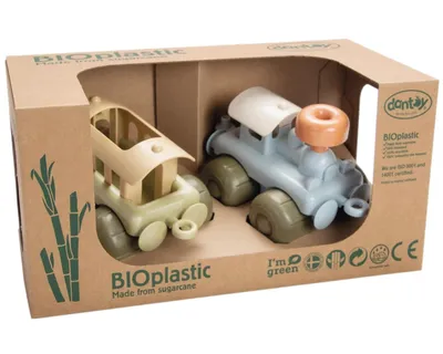 Produktbild von Dantoy BIOplastic treinen (set van 2)