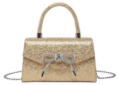 Productafbeelding van XFSRG Clutch voor dames, glinsterende avondtas met afneembare ketting, handtas