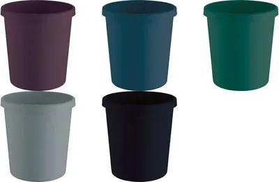 Produktbild von helit Papierkorb "the green german", 18 Liter, schwarz