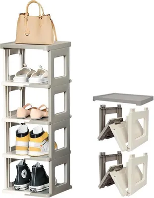 Zdjęcie produktu dla Regał na buty – regał na buty zajmujący mało miejsca – 5 półek