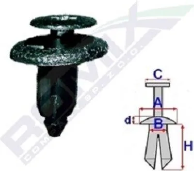 Immagine prodotto di ROMIX ROM clip per tappezzeria B25376