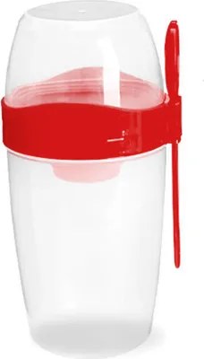 Produktbild von Frühstücksbecher zum Mitnehmen Doppelter Frühstücksbecher, Haferflockenbecher mit Deckel, Kunstschale