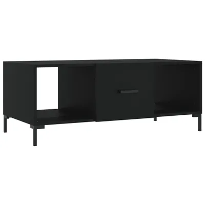 Image de vidaXL Table basse noire 102x50x40 cm Bois composite