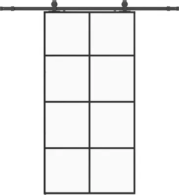 Immagine prodotto di Porta Scorrevole con Ferramenta Nera 102,5x205 cm in Vetro ESG
