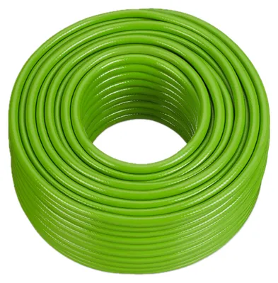 Image de Tuyau d'arrosage Relaxdays 70 m, tuyau d'arrosage universel, 1/2 pouce, pour l'arrosage des parterres et de la pelouse, en plastique, vert clair