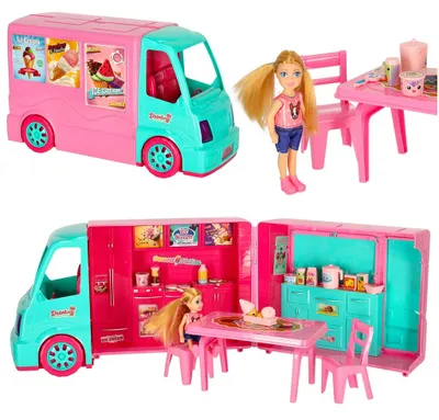 Obrázok produktu pre Súprava food truck pre bábiky 21 el.