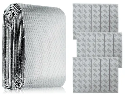 Imagen del producto de Película reflectante para radiadores, lámina aislante de aluminio, 5 metros x 60 cm