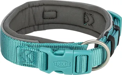 Produktbild von TRIXIE Premium Halsband, extra breit - aqua/grafit - 40–48 cm/40 mm