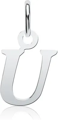 Produktbild von Unique Kettenanhänger "U" 925er Silber Buchstabenanhänger SP0912