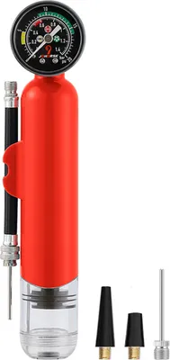 Produktbild von Mini-Basketball-Inflator mit Druckmesser, Premium-Dual-Action-Ballpumpe, Fußball-Luftpumpe